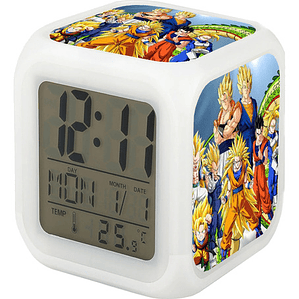 Reloj Dragon Ball Despertador Led Digital Luz Grafimax