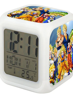 Reloj Dragon Ball Despertador Led Digital Luz Grafimax