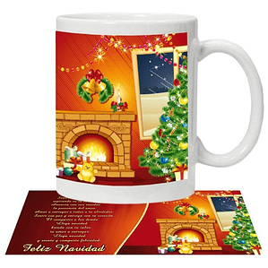 Tazón Feliz Navidad Poema Navideño Grafimax