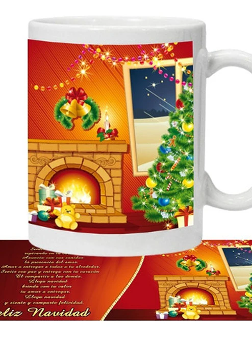 Tazón Feliz Navidad Poema Navideño Grafimax 1