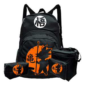 Mochila Dbz Goku Super Pack Lonchera Estuche Grafimax
