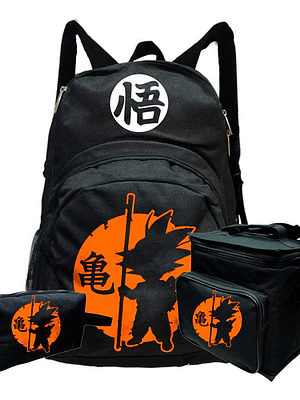 Mochila Dbz Goku Super Pack Lonchera Estuche Grafimax