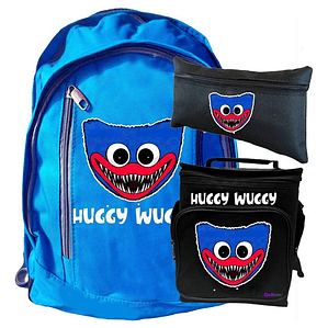 Pack Huggy Wuggy Poppy Playtime Mochila Lonchera Estuche