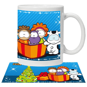 Tazón Feliz Navidad Cowco Y Sus Amigos Grafimax