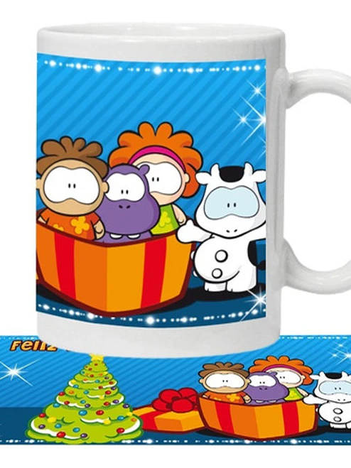 Tazón Feliz Navidad Cowco Y Sus Amigos Grafimax 1