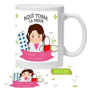 Tazón La Mejor Farmacéutica Personalizado Grafimax