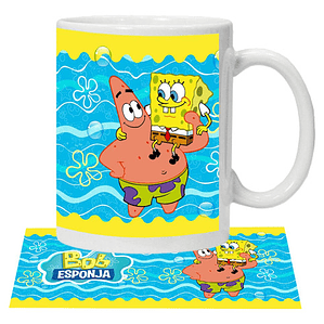 Tazón Bob Esponja Y Patricio Estrella Grafimax