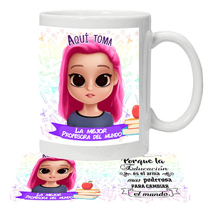 Tazón Grafimax Profesora Educadora N20