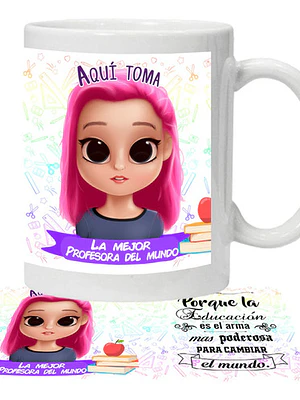 Tazón Grafimax Profesora Educadora N20