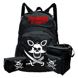 Pack Foxy Five Nights At Freddy's FNAF Mochila Lonchera Estuche Videojuegos - Grafimax