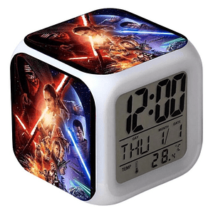 Reloj Star Wars Despertador Led Digital Luz Grafimax