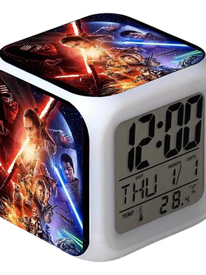 Reloj Star Wars Despertador Led Digital Luz Grafimax