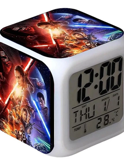 Reloj Star Wars Despertador Led Digital Luz Grafimax 1