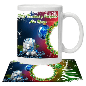 Tazón Feliz Navidad Y Próspero Año Personalizado Grafimax