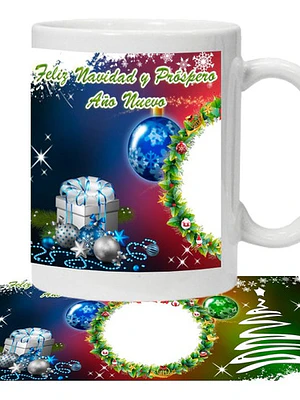 Tazón Feliz Navidad Y Próspero Año Personalizado Grafimax
