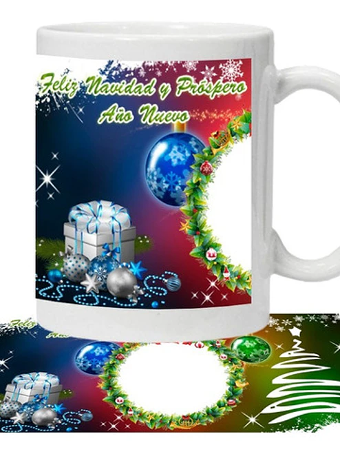 Tazón Feliz Navidad Y Próspero Año Personalizado Grafimax 1
