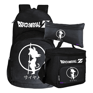 Pack Dragon Ball Silueta Mochila Lonchera Estuche Grafimax