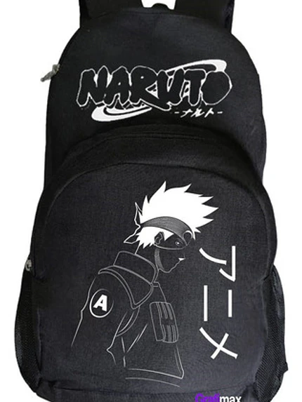 Mochila Naruto Sasuke Uchiha Anime 20Litros Negra Grafimax 1