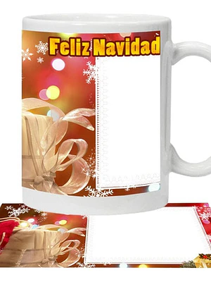 Tazón Navideño Foto Personalizada Feliz Navidad Grafimax