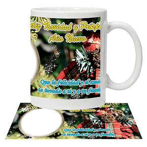 Tazón Feliz Navidad Y Año Nuevo Personalizado Grafimax