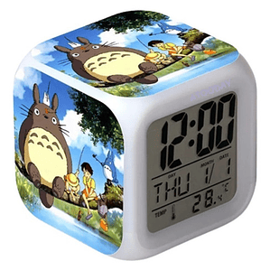 Reloj Totoro Despertador Led Digital Luz Grafimax