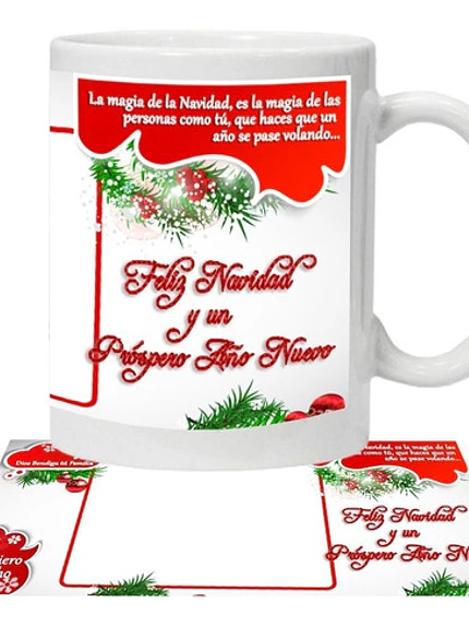 Tazón Personalizado Foto Feliz Navidad Grafimax 1