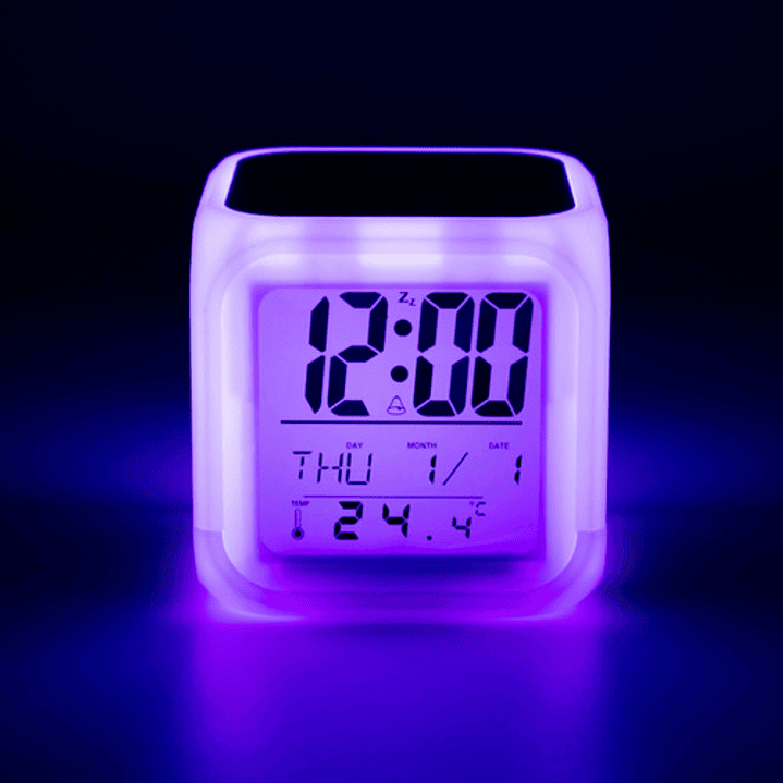 Reloj Pikachu Sonrisa Despertador Led Digital Luz Grafimax 2