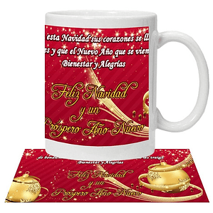 Tazón Personalizado Feliz Navidad Grafimax