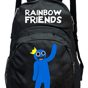Mochila Rainbow Friends Blue 20 Litros Negra Grafimax
