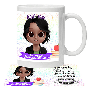 Tazón Personalizado Profesora Grafimax