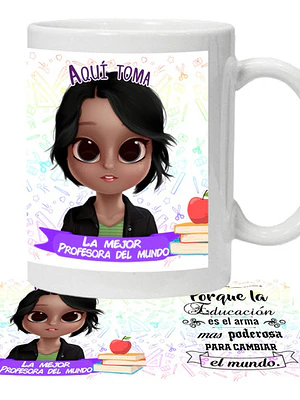 Tazón Personalizado Profesora Grafimax