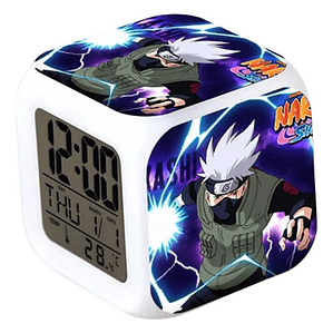 Reloj Naruto Kakashi Despertador Led Digital Luz Grafimax