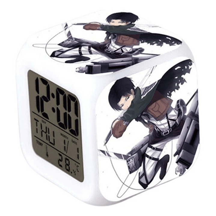 Reloj Shingeki No Kyojin Levi Despertador Digital Grafimax 1