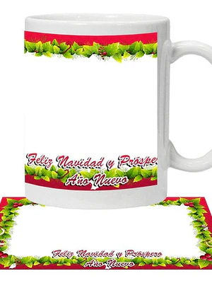Tazón Foto Personalizada Feliz Navidad Grafimax