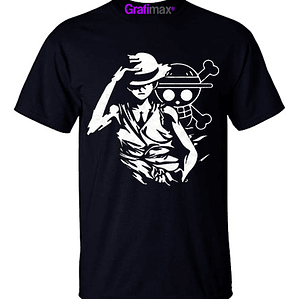 Polera One Piece Luffy Flag Anime Netflix Grafimax
