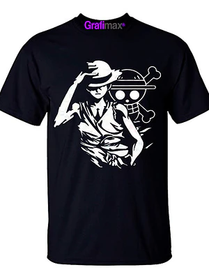 Polera One Piece Luffy Flag Anime Netflix Grafimax