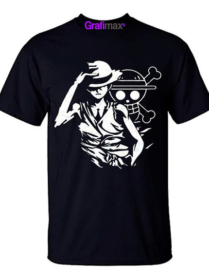 Polera One Piece Luffy Flag Anime Netflix Grafimax 1