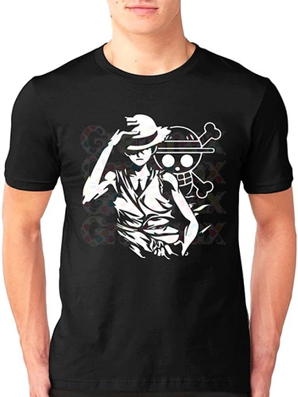 Polera One Piece Luffy Flag Anime Netflix Grafimax 2