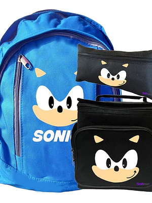 Mochila Escolar Grafimax Sonic 15L Niños Pack