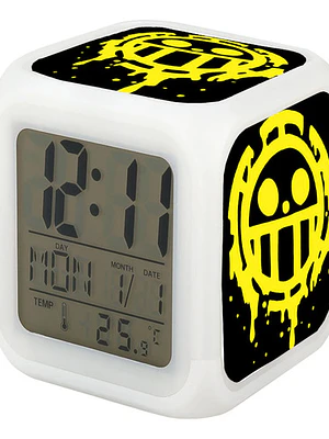 Reloj One Piece Despertador Led Digital Luz Grafimax