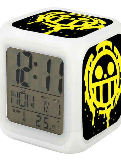 Reloj One Piece Despertador Led Digital Luz Grafimax 1