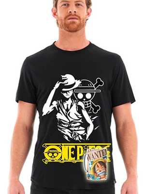 Polera One Piece Monkey D Luffy + Tazón Grafimax
