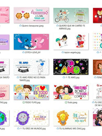 Pack 12 Tazones Amor Parejas San Valentin Grafimax 4