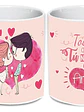 Pack 12 Tazones Dí­A Amor Parejas San Valentin 14 Grafimax - Miniatura 2