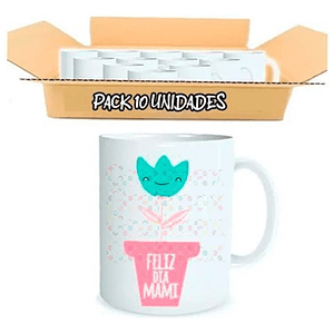 Pack 10 Tazones Dí­A De La Madre Mamá A Elección Grafimax