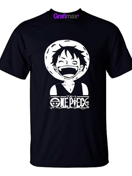 Polera One Piece Luffy Flag Caras Anime Faces Grafimax 1
