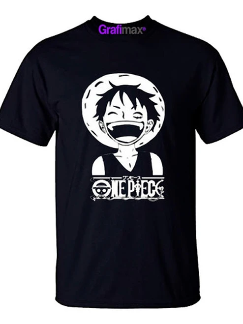 Polera One Piece Luffy Flag Caras Anime Faces Grafimax 1