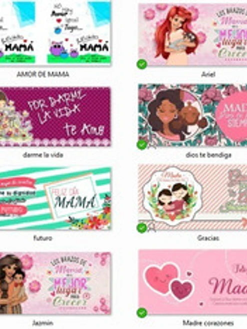 Pack 36 Tazones Dí­A De La Madre Feliz Dí­A Mamá Grafimax 2