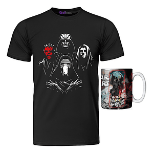 Polera Star Wars + Tazón Bohemian Dark Side Grafimax