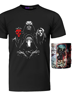 Polera Star Wars + Tazón Bohemian Dark Side Grafimax